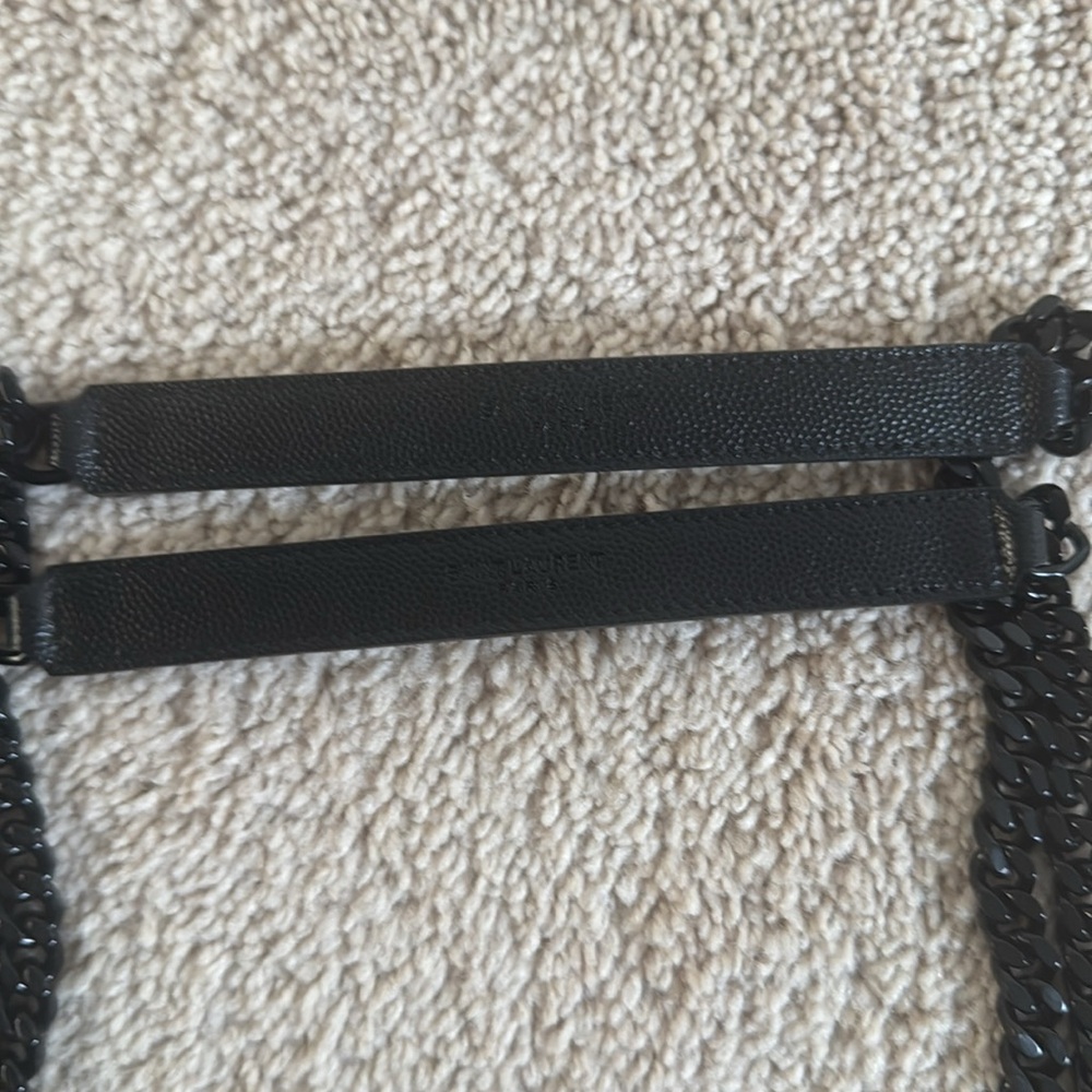 Saint Laurent Black Medium Quilted Leather Shoulder Bag - Picture 4 of 11